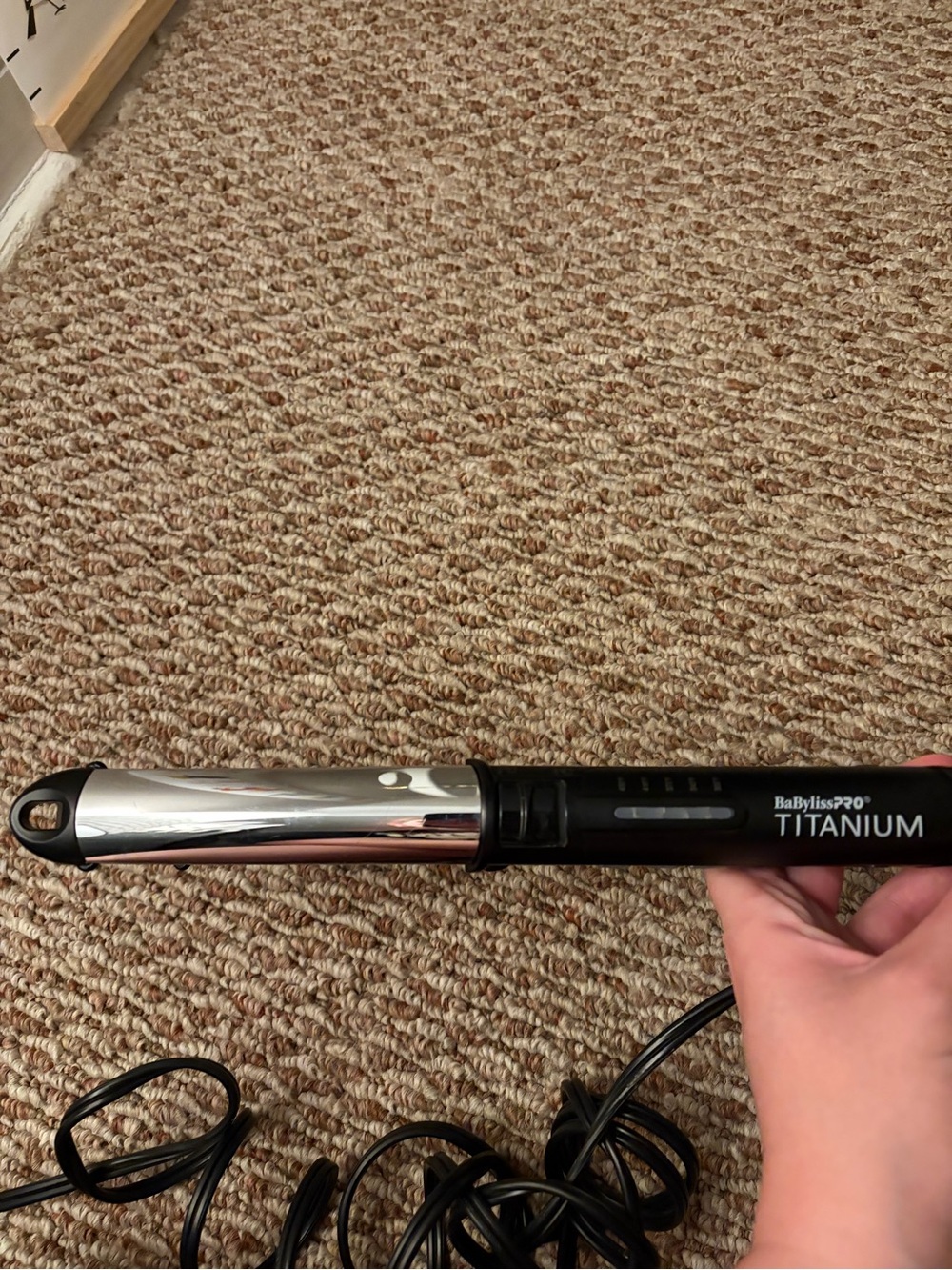 BaByliss Titanium prima - Black and Silver